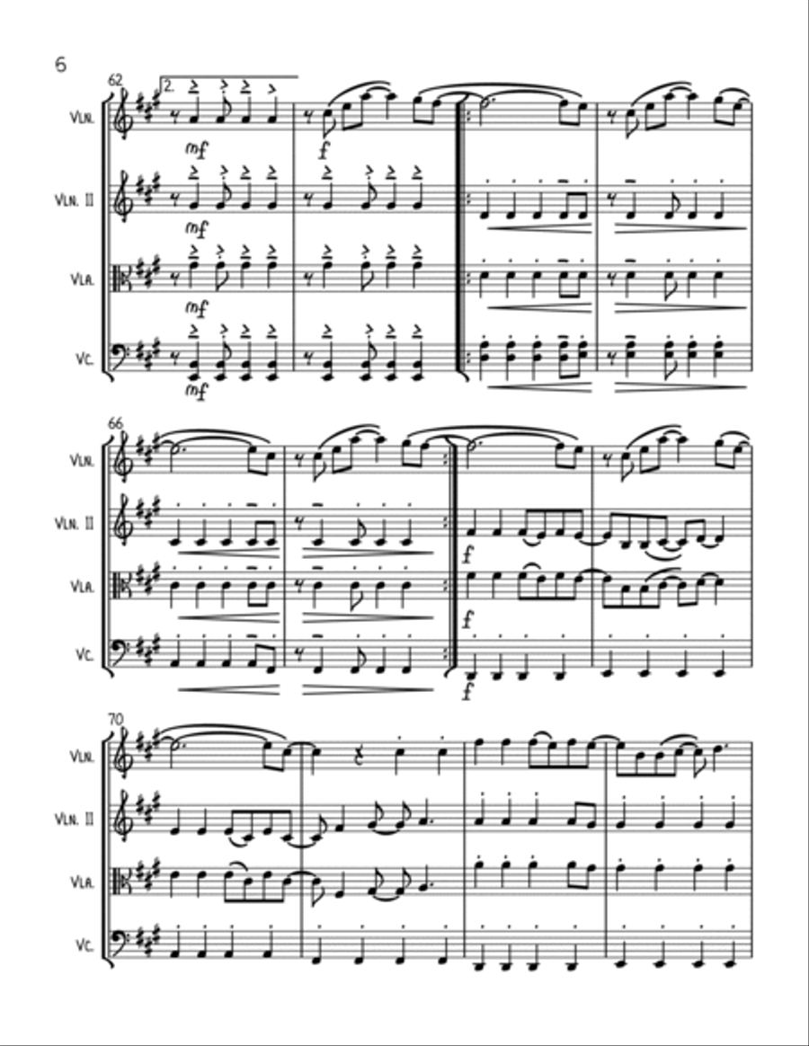 Viva La Vida Viva La Vida String Trio scores gallery preview page 6