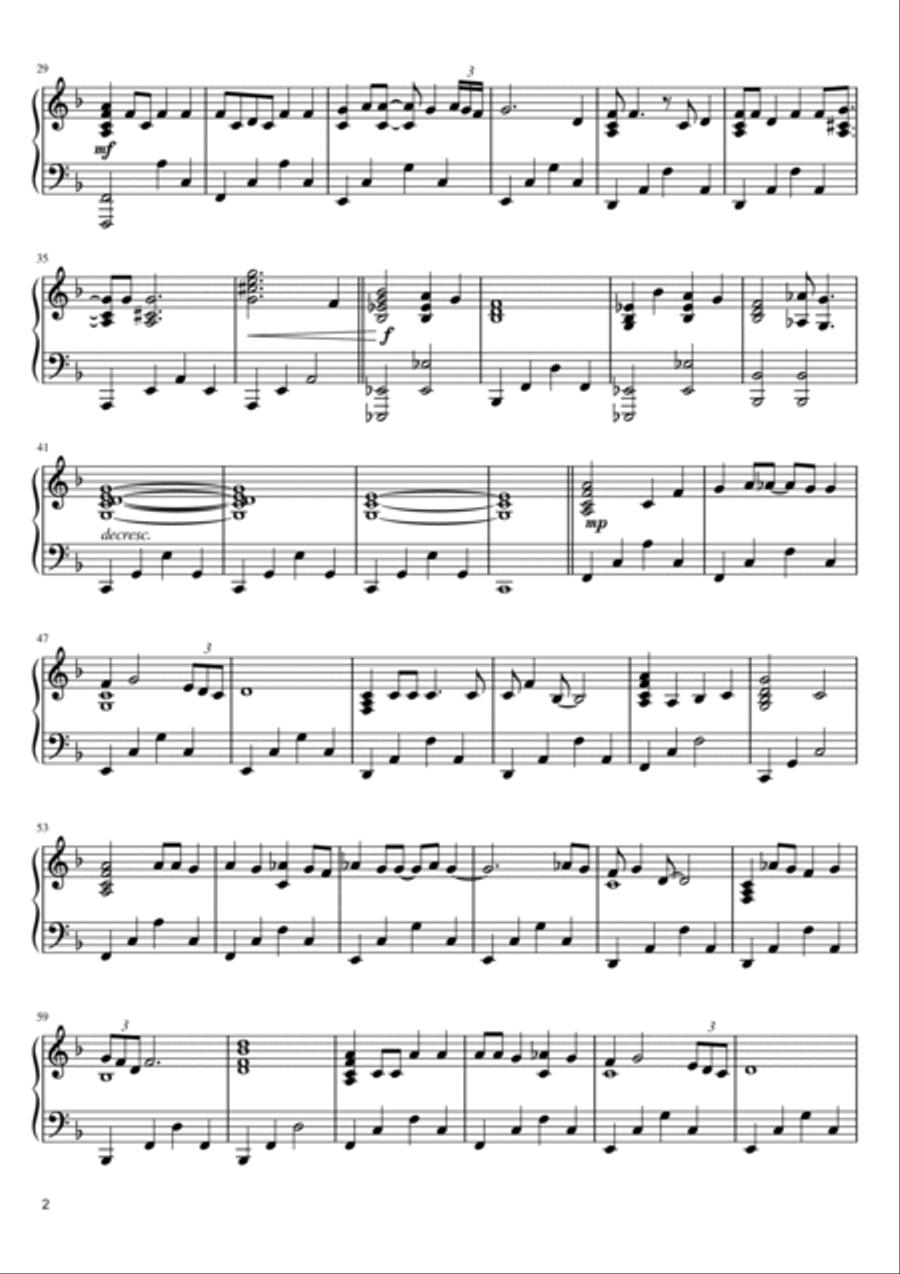 Nothing Compares 2 U Piano Solo scores gallery preview page 2