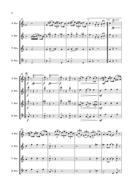 The Jelly Roll Blues for Recorder Quartet (SATB) image number null
