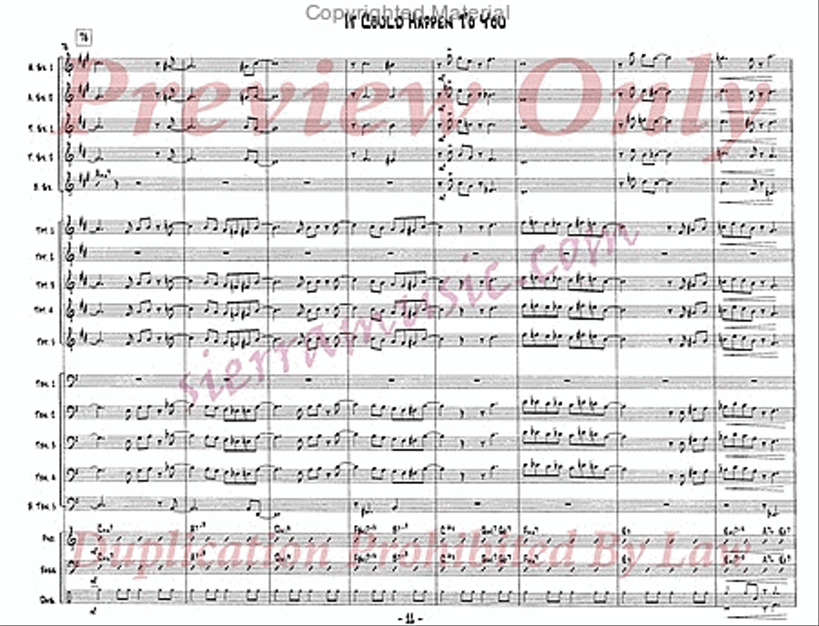 It Could Happen to You Jazz Ensemble scores gallery preview page 12
