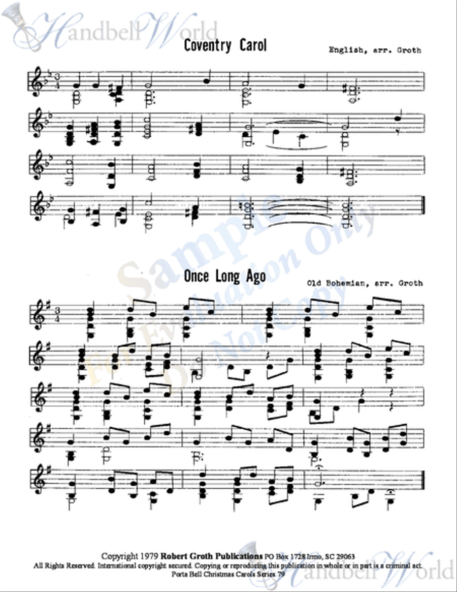Porta Bell System of Carolling 79 2-Octaves scores gallery preview page 3