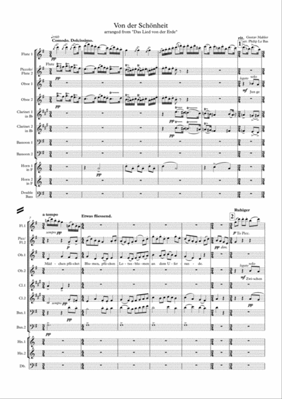 Von der Schoenheit (from Mahler's 