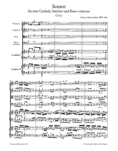 Harpsichord Concerto in C major BWV 1061