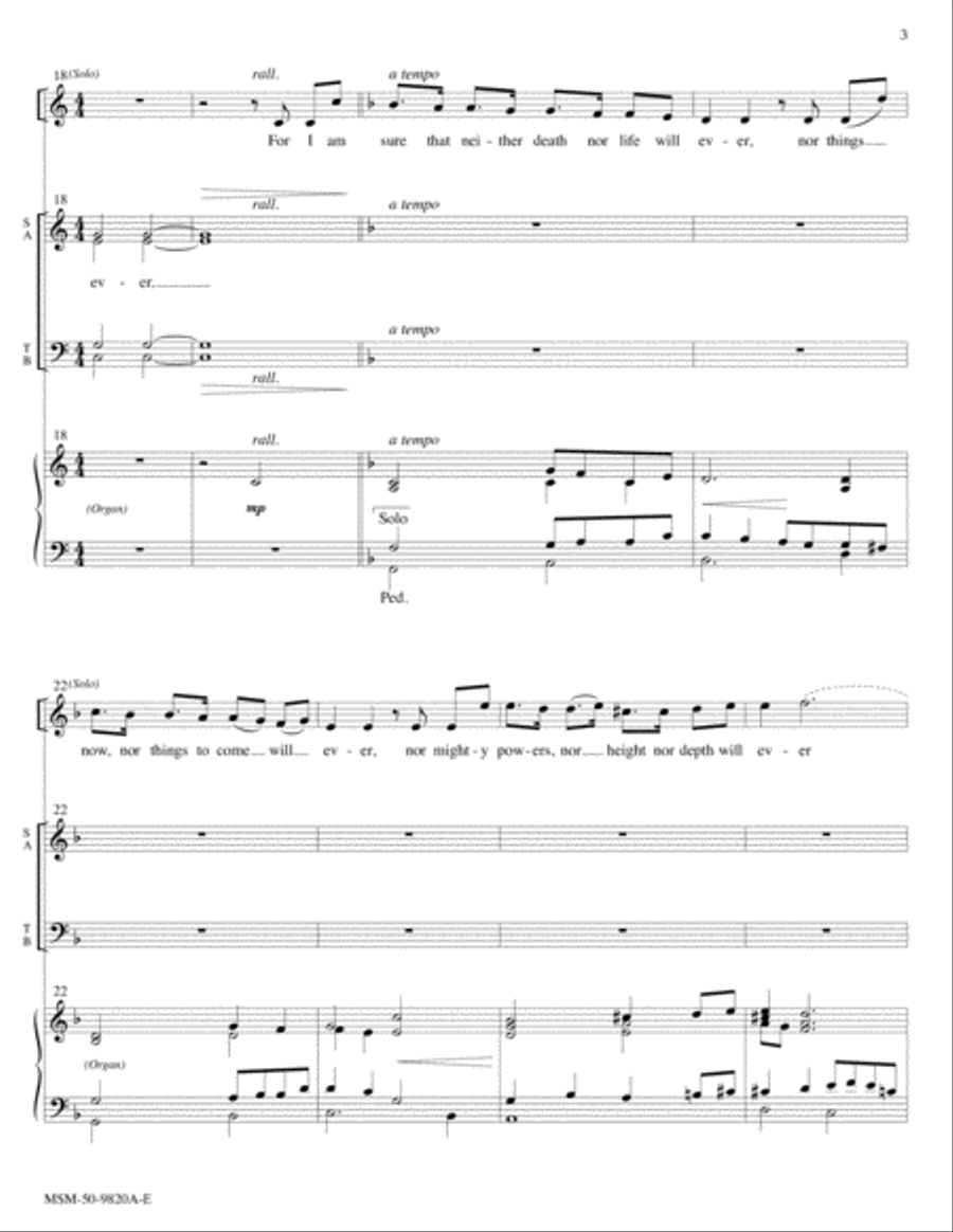 Neither Death nor Life Choir scores gallery preview page 3