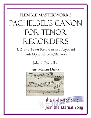 Canon (Tenor Recorder and Keyboard)