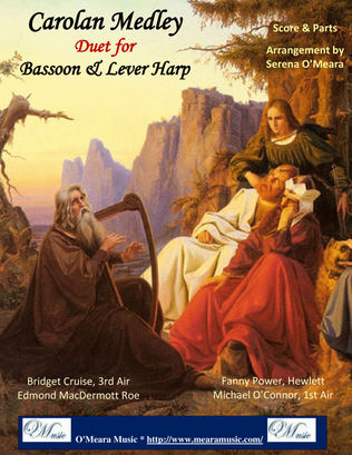 Book cover for Carolan Medley, Duet for Bassoon & Lever Harp