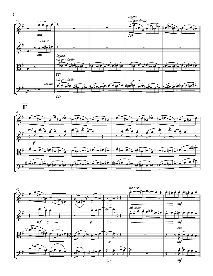 Since U Been Gone String Quartet scores gallery preview page 6