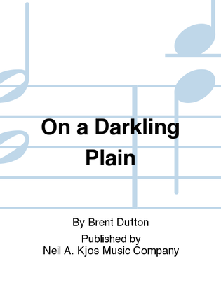 Book cover for On a Darkling Plain