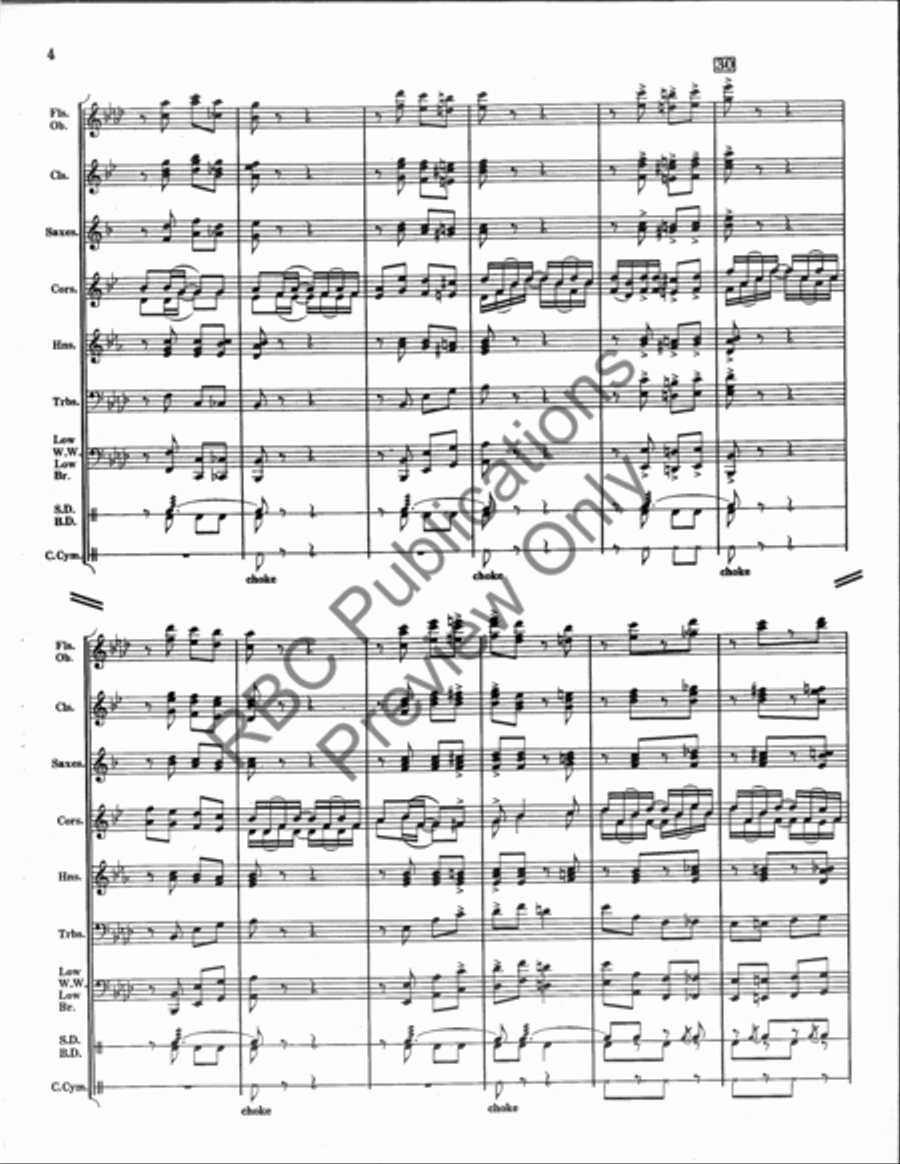 Pickles And Peppers And Cornets (Score) Concert Band scores gallery preview page 5