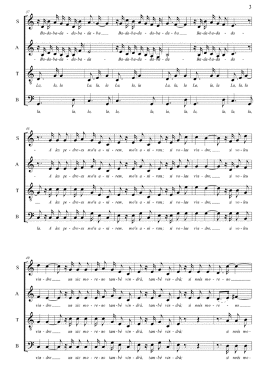 HAVANERA DE BORRIANA 4-Part scores gallery preview page 3