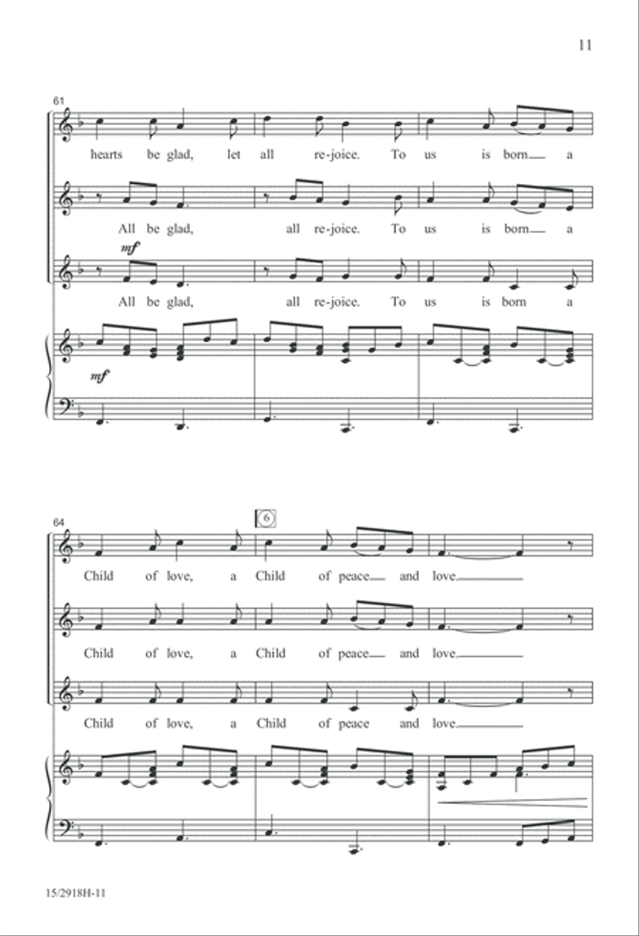 A Festive Noel SSA scores gallery preview page 11