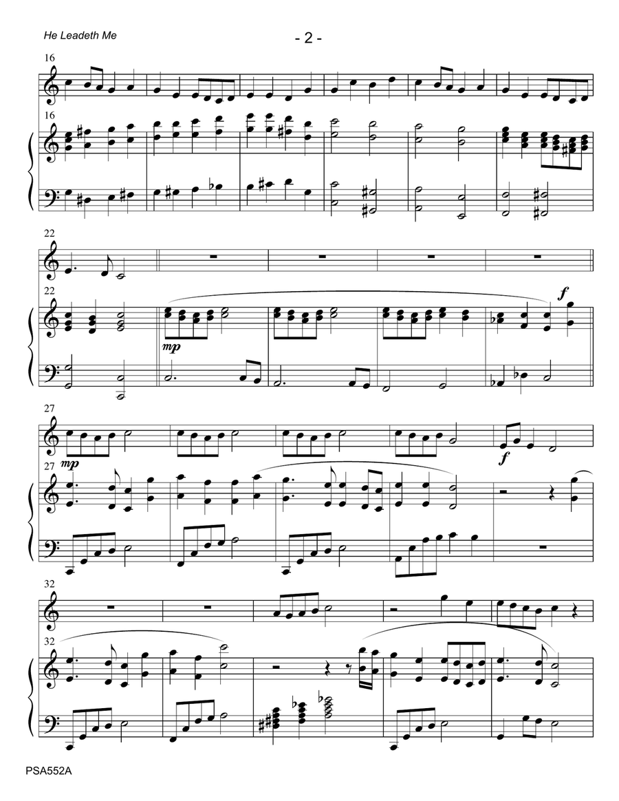 THREE HYMNS FOR THE PSALTERY - Psaltery with Piano Accompaniment Alto Recorder scores gallery preview page 2