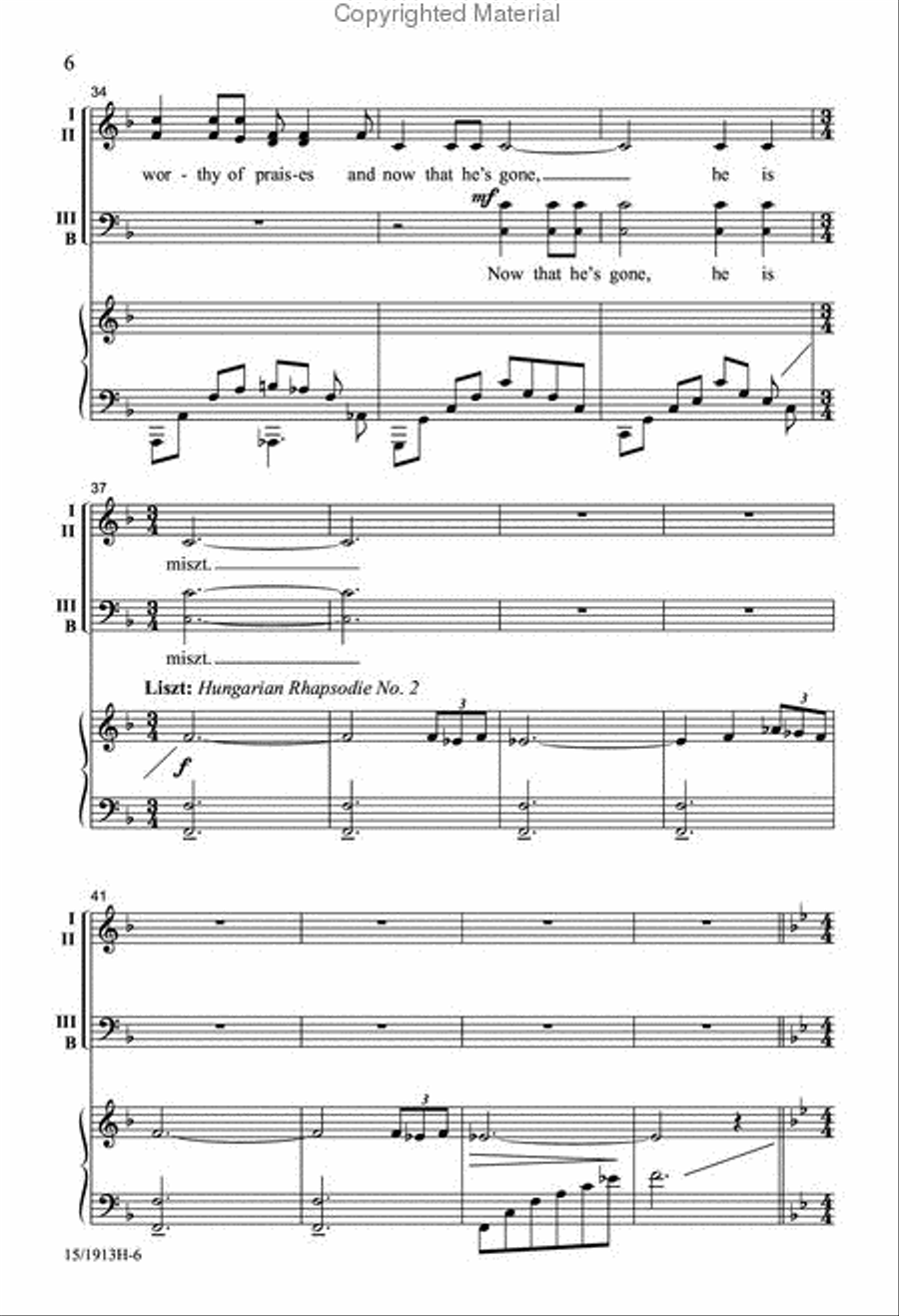 Spoof á la Classique 4-Part scores gallery preview page 6