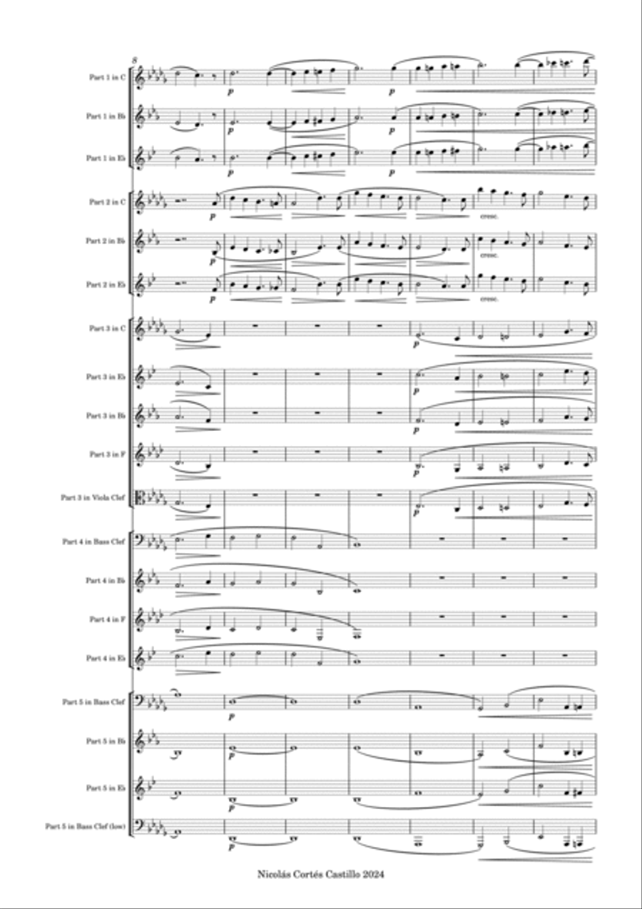 Wagner - Elsa Procession to the Cathedral (from Lohengrin) - Flexible Ensemble Concert Band scores gallery preview page 4