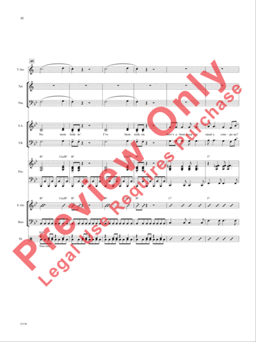 Hey, Good Lookin' Choir scores gallery preview page 11