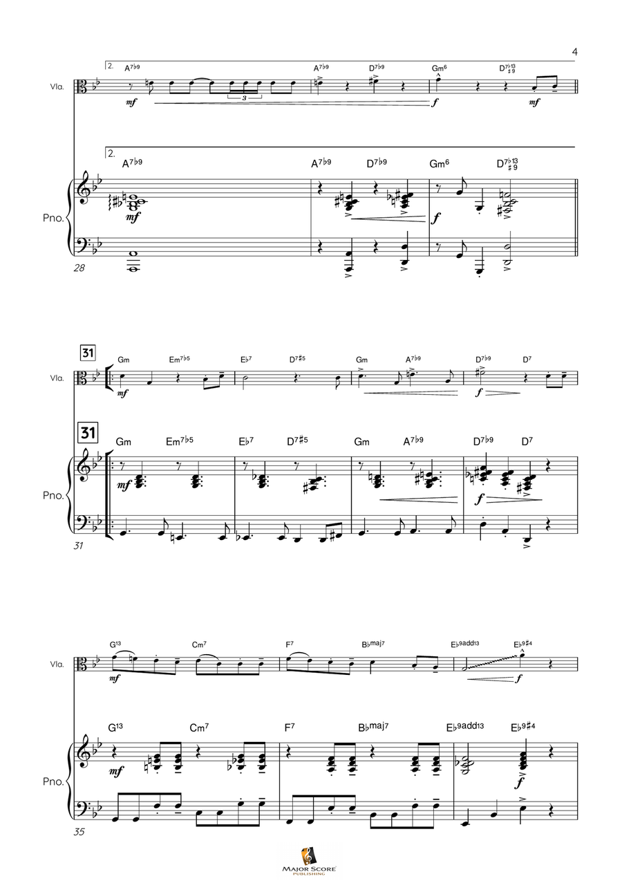 You're A Mean One, Mr. Grinch Viola scores gallery preview page 5