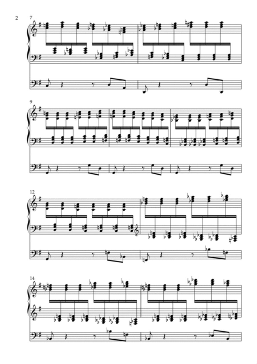 Toccata on Ode to Joy, Op. 109 (Organ Solo) by Vidas Pinkevicius (2022) Organ Solo scores gallery preview page 2