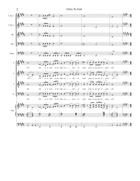 Glory To God (from "Mass of Saint Michael" - Full Score) image number null