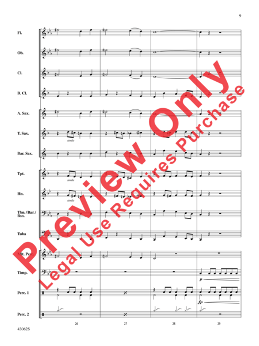 Planet X Concert Band scores gallery preview page 10