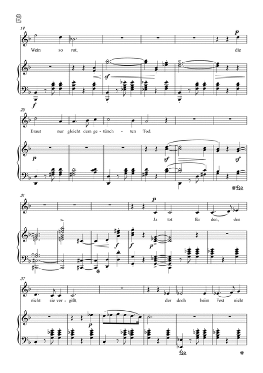 Schumann-Der Spielmann Op.40 No.4 in F Major for Voice and Piano