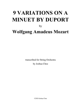9 Variations on a Minuet by Duport