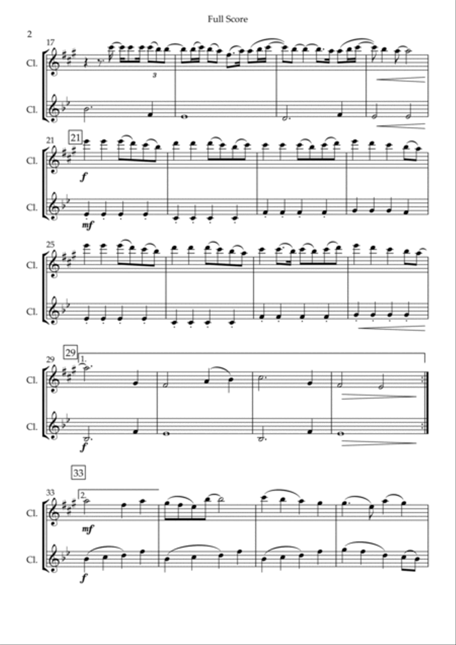 Build My Life Build My Life Clarinet Duet scores gallery preview page 2