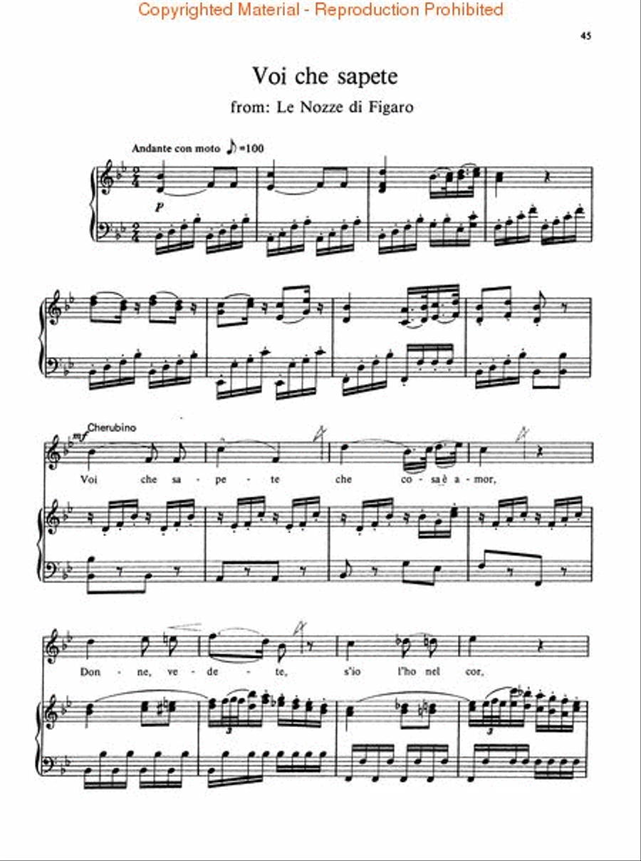 Mozart: Eight Operatic Arias for the Soprano Voice Soprano Voice scores gallery preview page 3