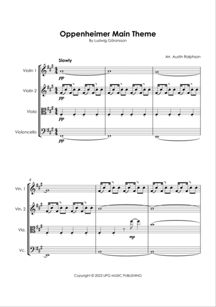 Oppenheimer String Quartet scores gallery preview page 5