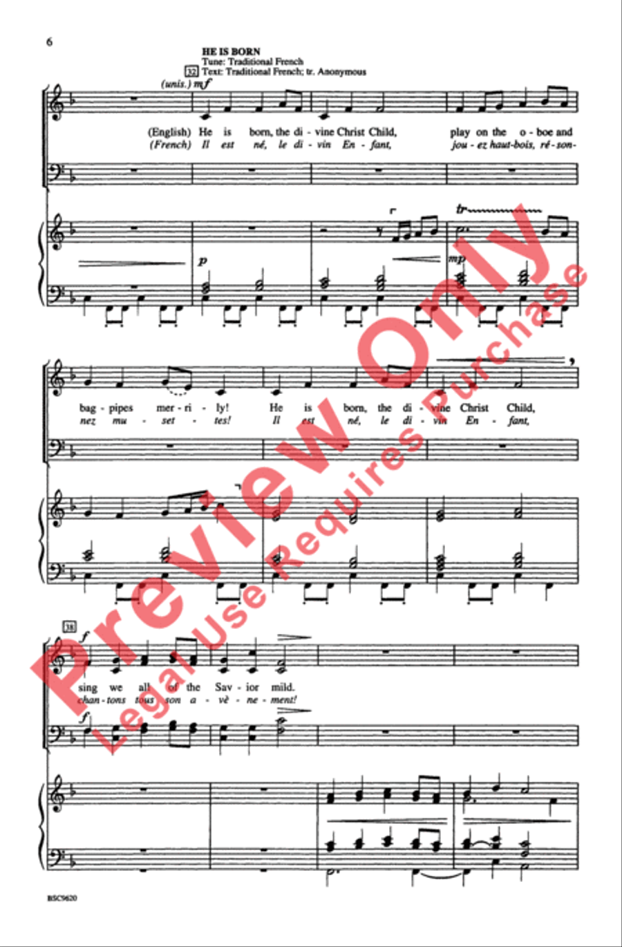 Tidings! 4-Part scores gallery preview page 5