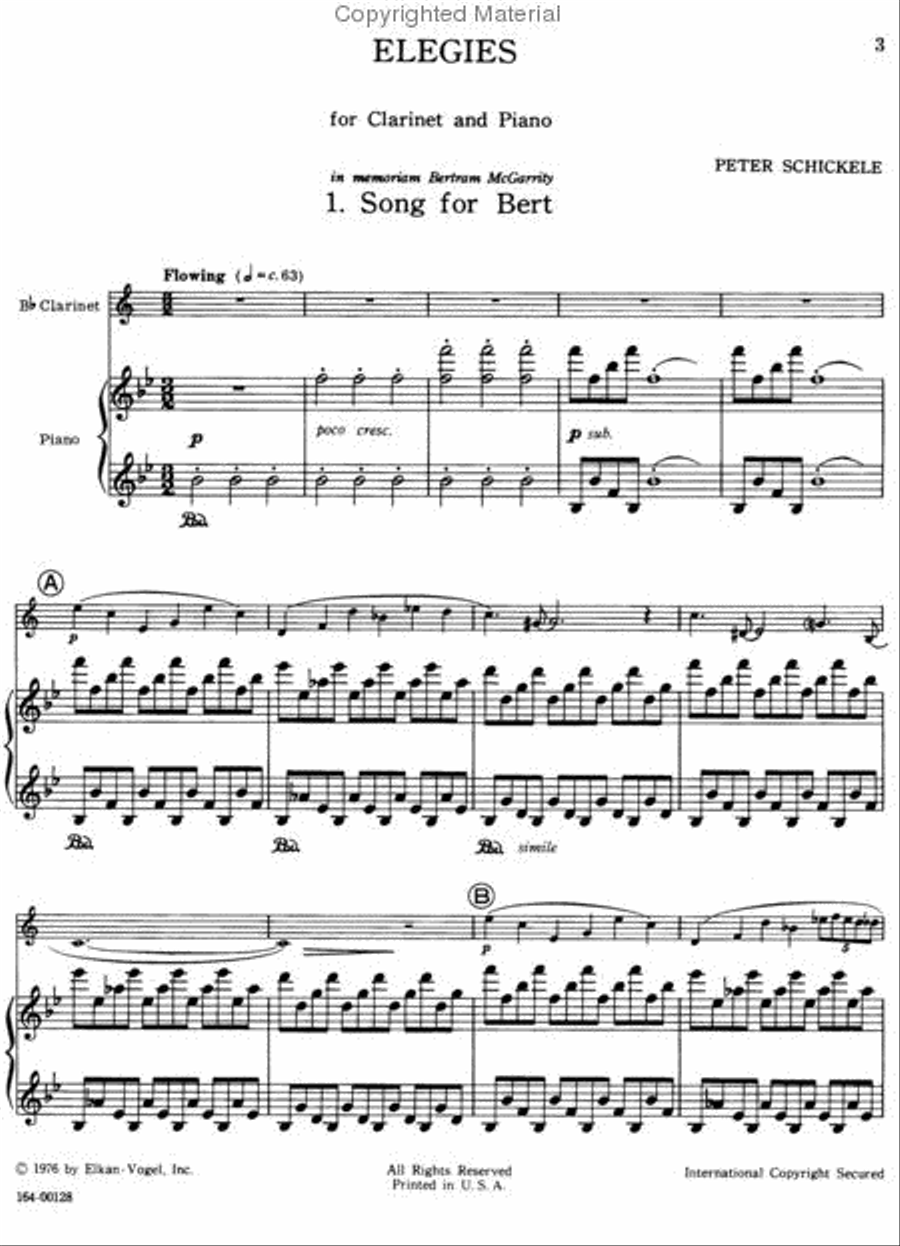 Elegies Chamber Music scores gallery preview page 3