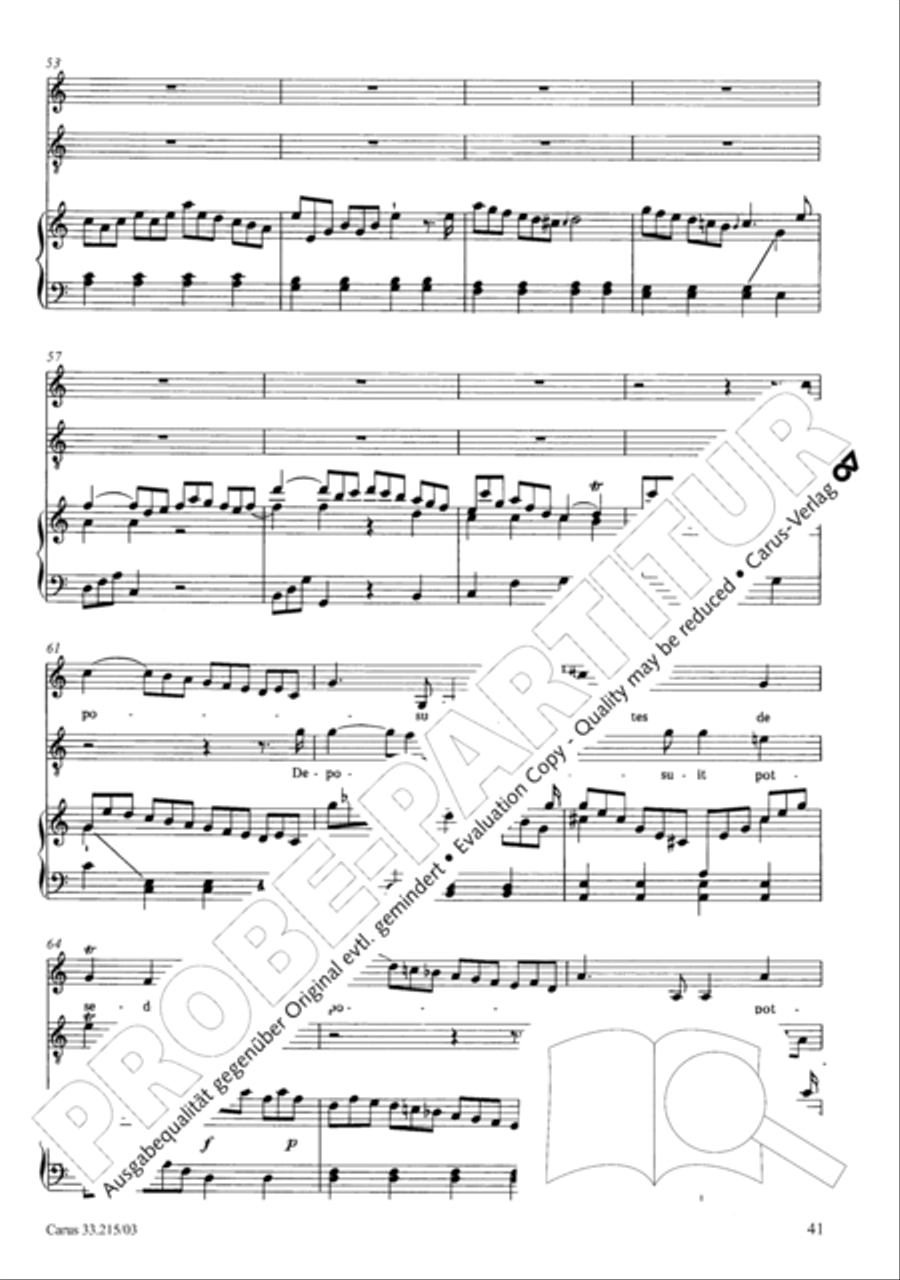 Magnificat Magnificat 4-Part scores gallery preview page 42