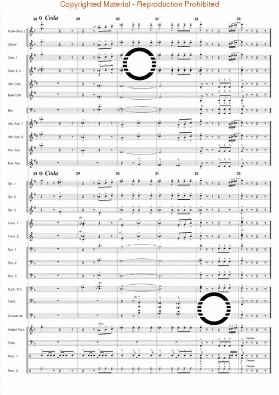 Articulation Studies Concert Band scores gallery preview page 54