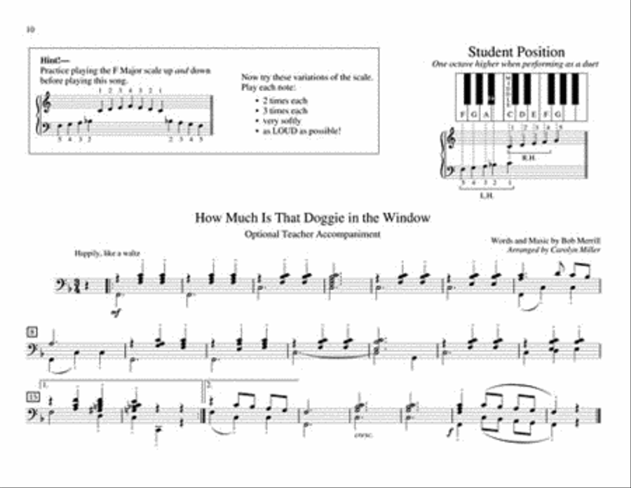 Teaching Little Fingers to Play Children's Songs Piano Method scores gallery preview page 5