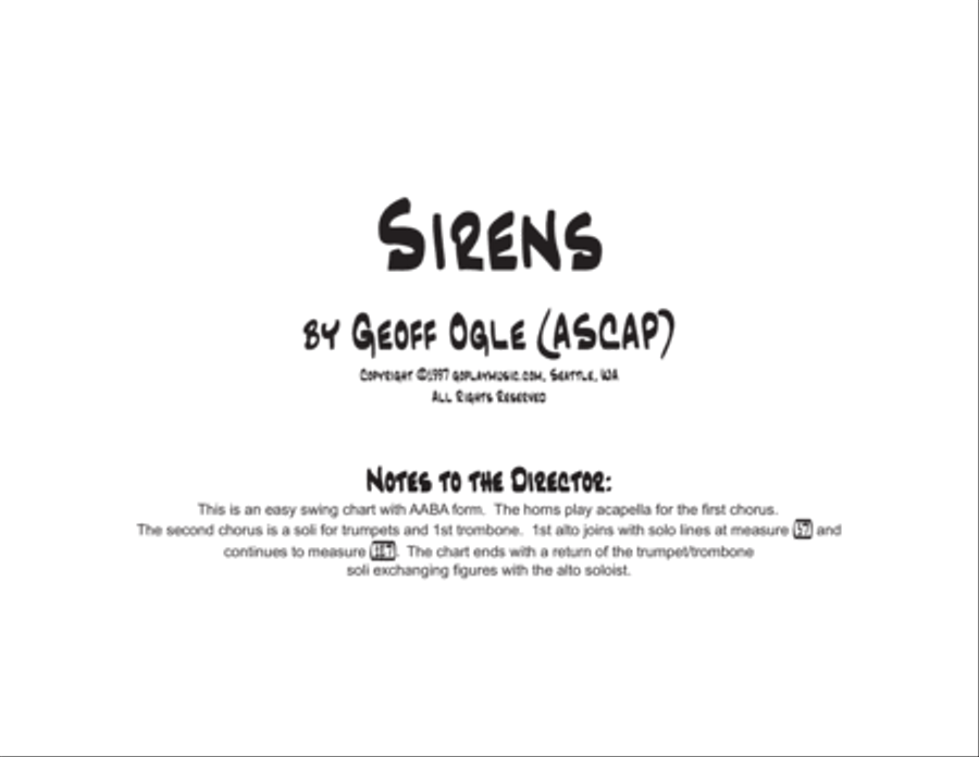 Sirens Sirens A Cappella scores gallery preview page 2