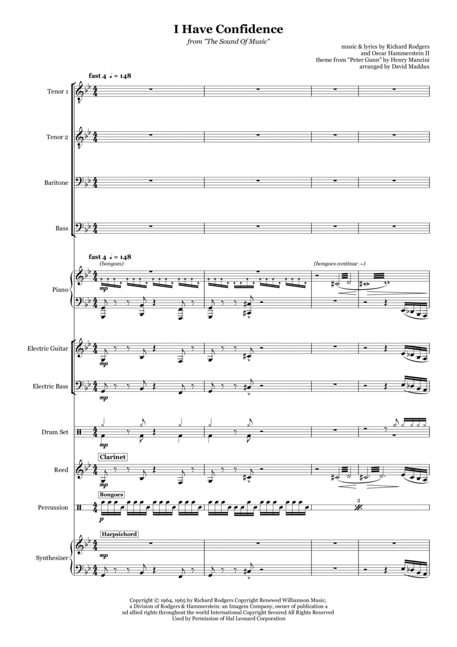 I Have Confidence Small Ensemble scores gallery preview page 1