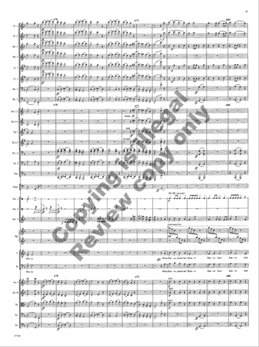 American Folk Song Suite (Orchestra Score) Choir scores gallery preview page 99