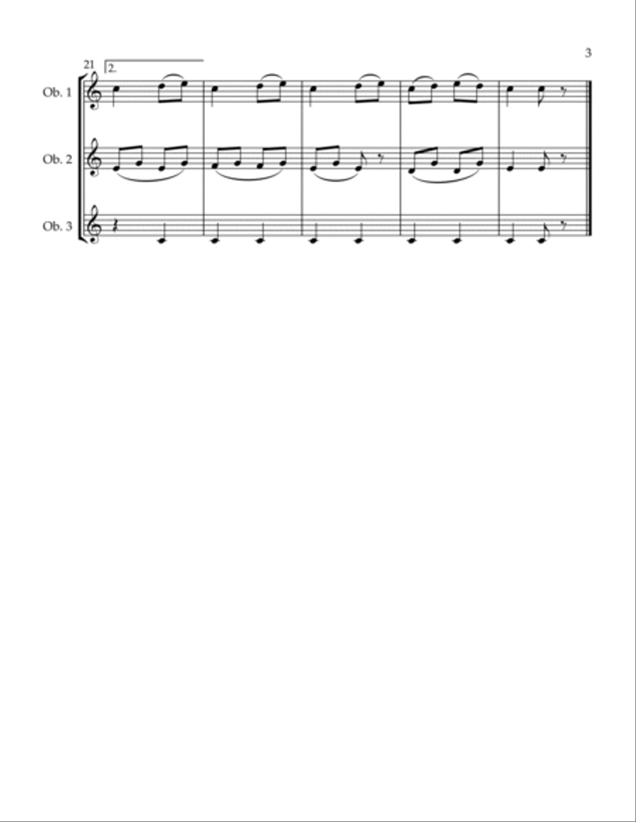 Bedtime Woodwind Trio scores gallery preview page 3