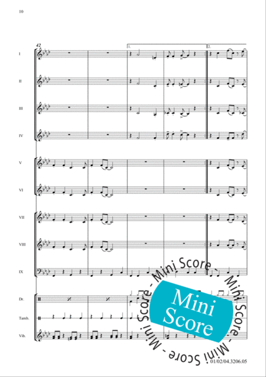 Sing, Sing, Sing Sing, Sing, Sing Fanfare Band scores gallery preview page 14