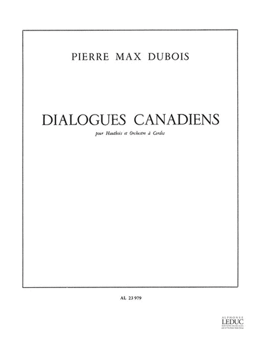 Dialogues Canadiens (oboe & Piano)