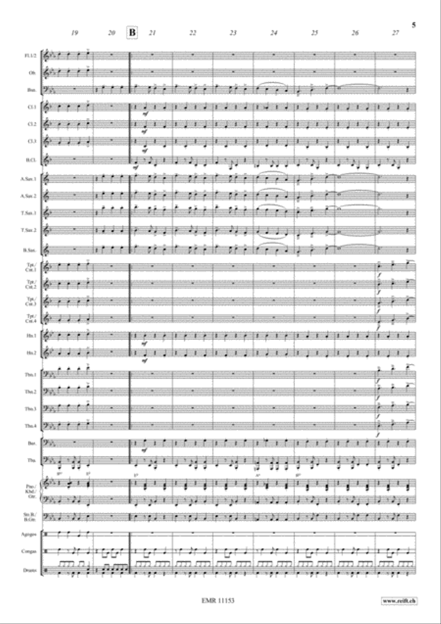Aquarius Samba Aquarius Samba Concert Band scores gallery preview page 6