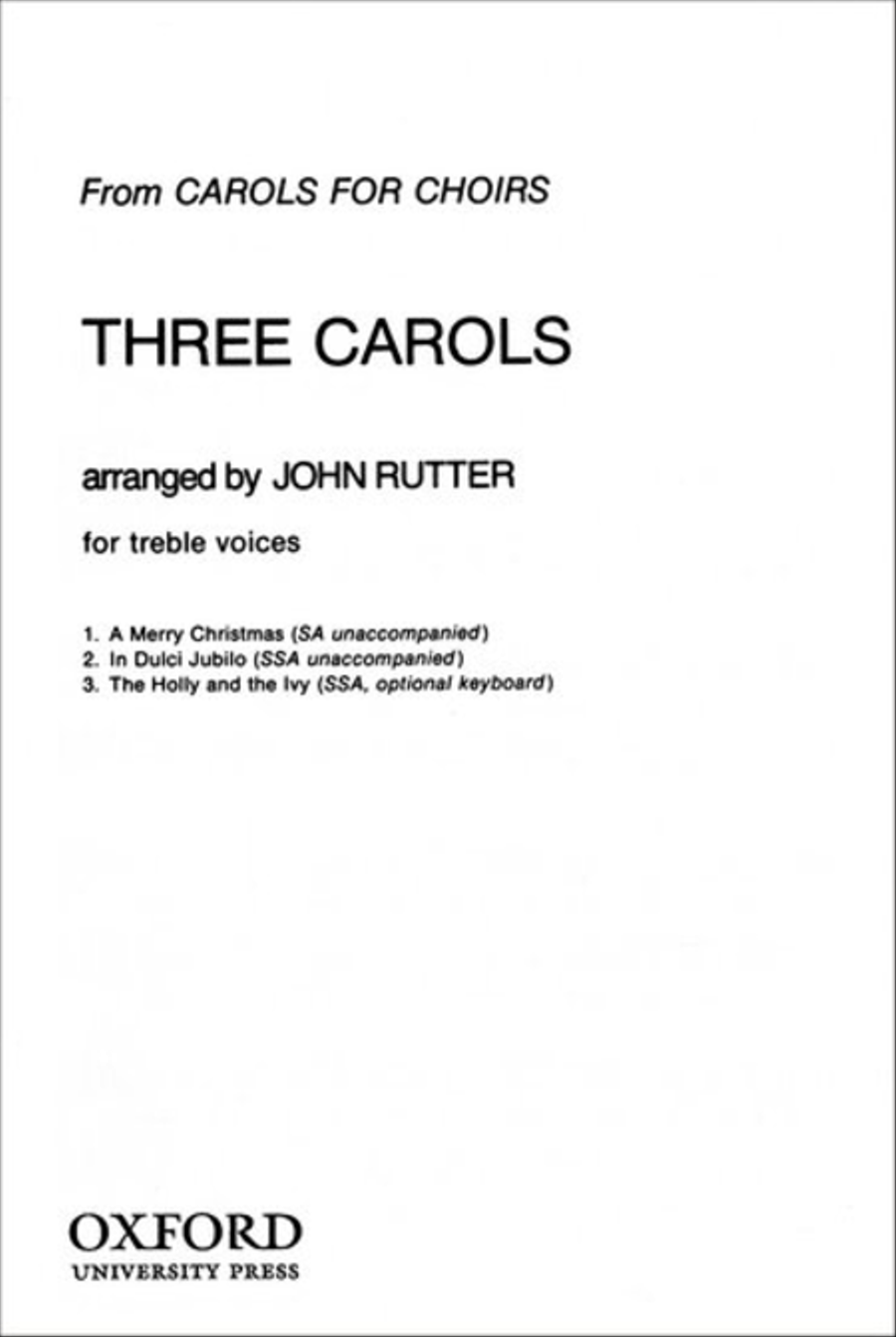 Three Carols 3-Part scores gallery preview page 1