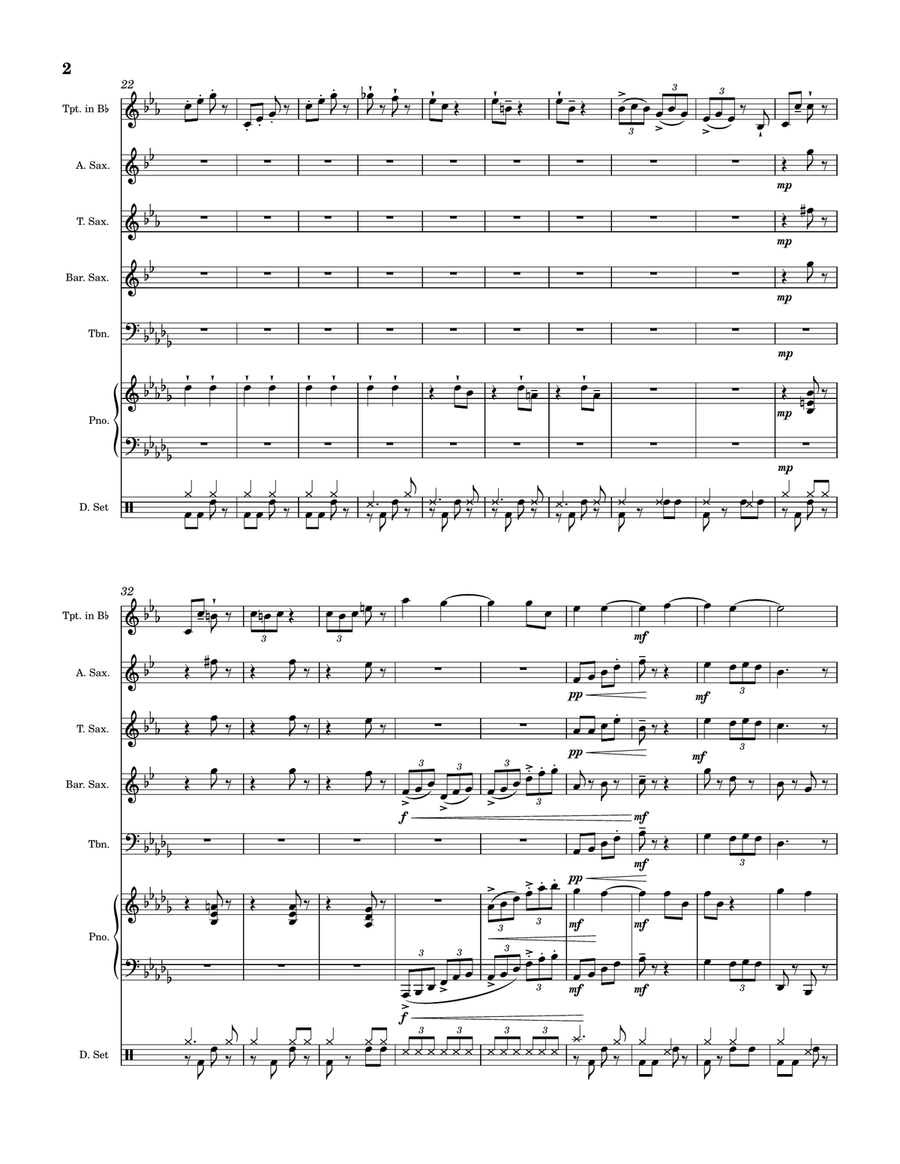Rat Jazz Jazz Ensemble scores gallery preview page 2
