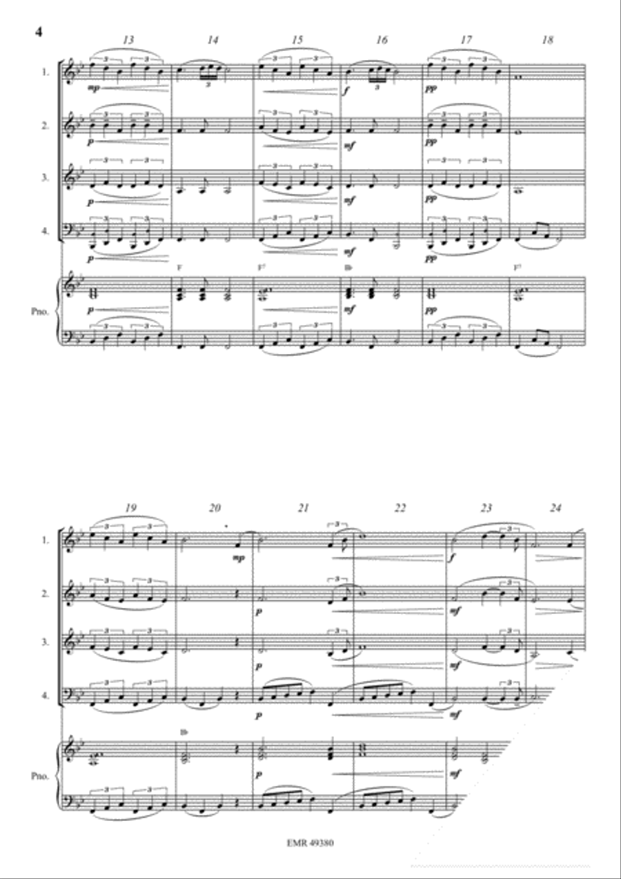 Il Silenzio Woodwind Quartet scores gallery preview page 4