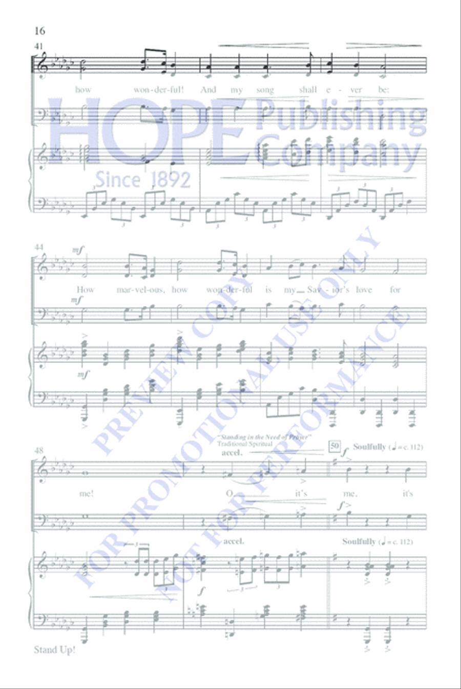 Gospel Greats 3-Part scores gallery preview page 17
