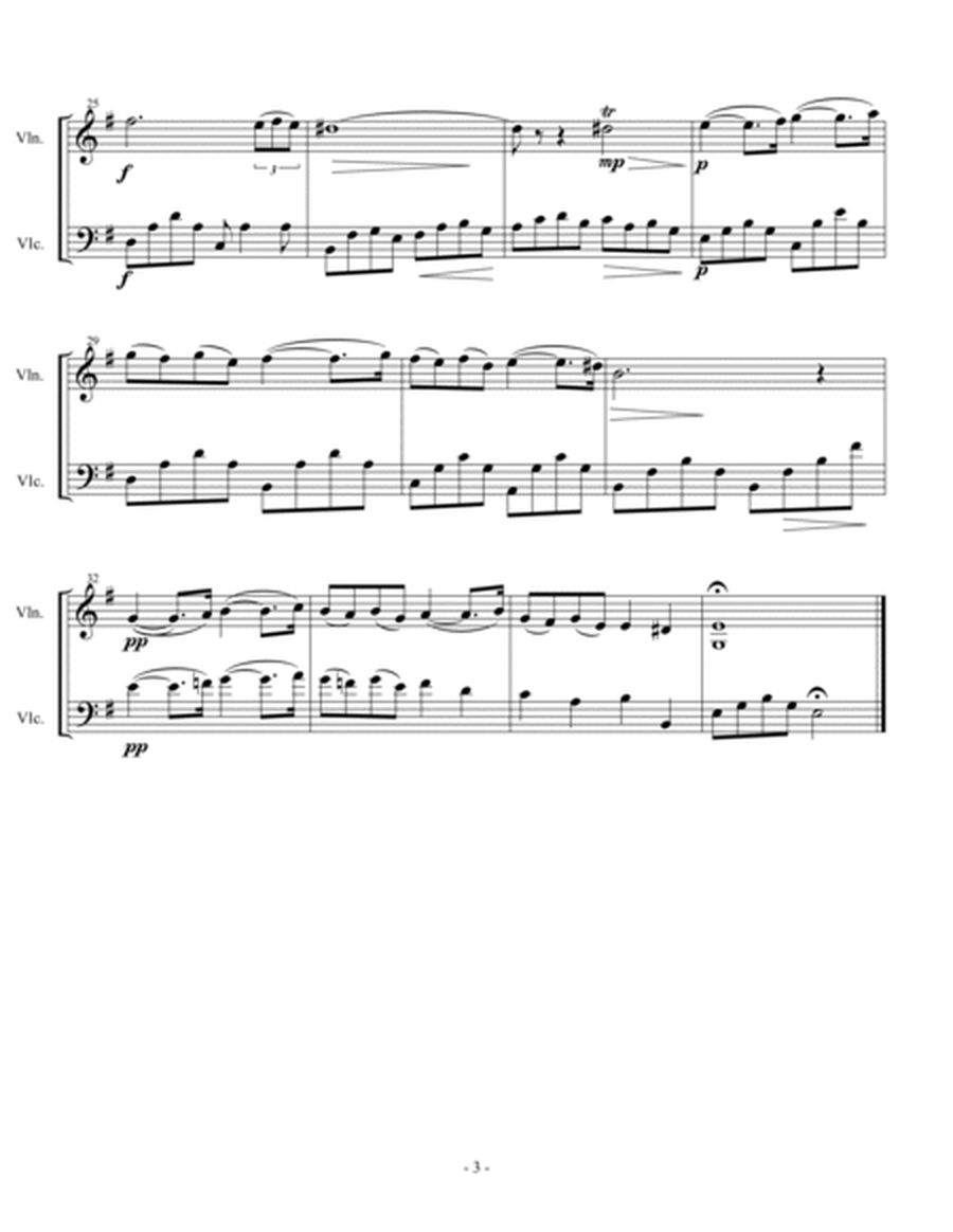 Pavane (arranged for String Duet_ image number null