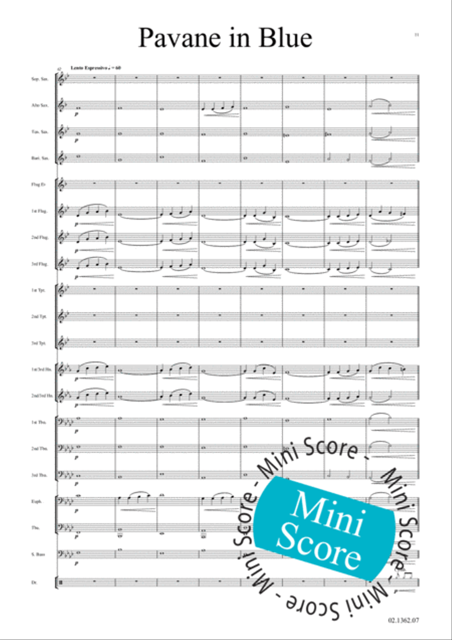 Fascinating Drums / Pavane In Blue Fanfare Band scores gallery preview page 17