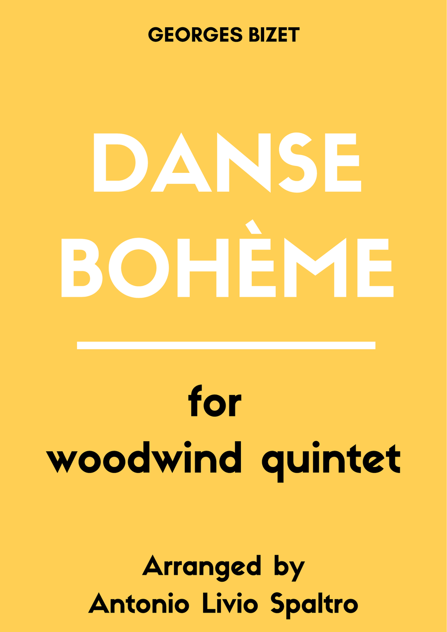 Book cover for Danse Bohème (from Carmen) for Woodwind Quintet