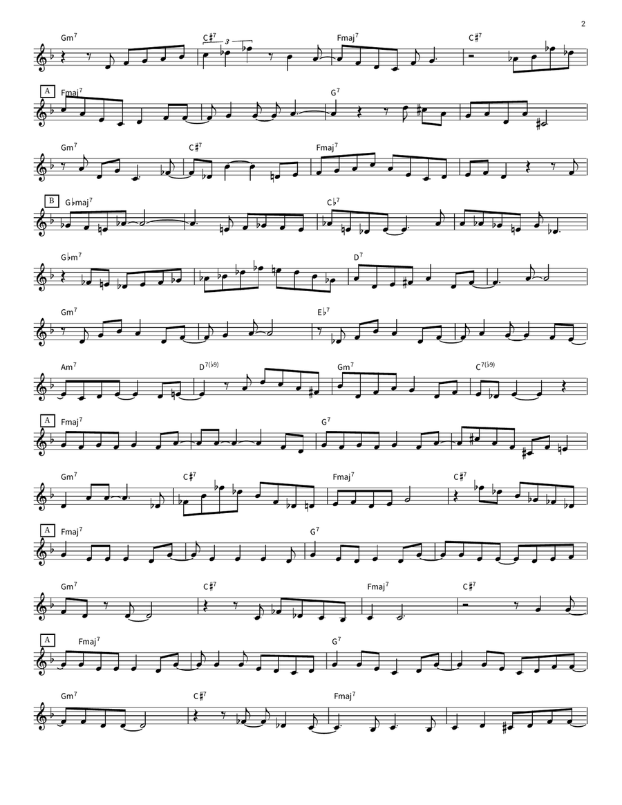 The Girl From Ipanema (Garôta De Ipanema) Clarinet scores gallery preview page 2