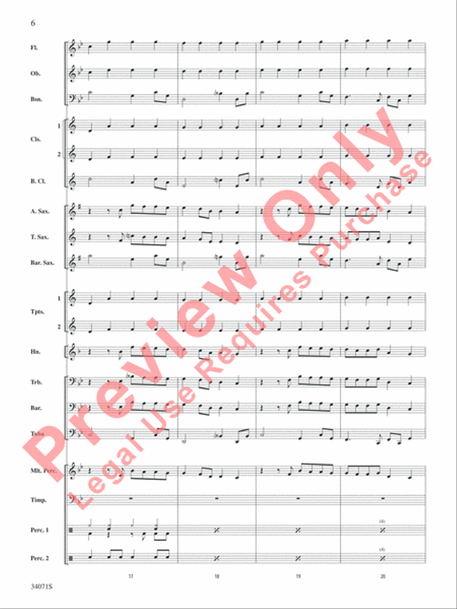 Haven't Met You Yet Concert Band scores gallery preview page 7