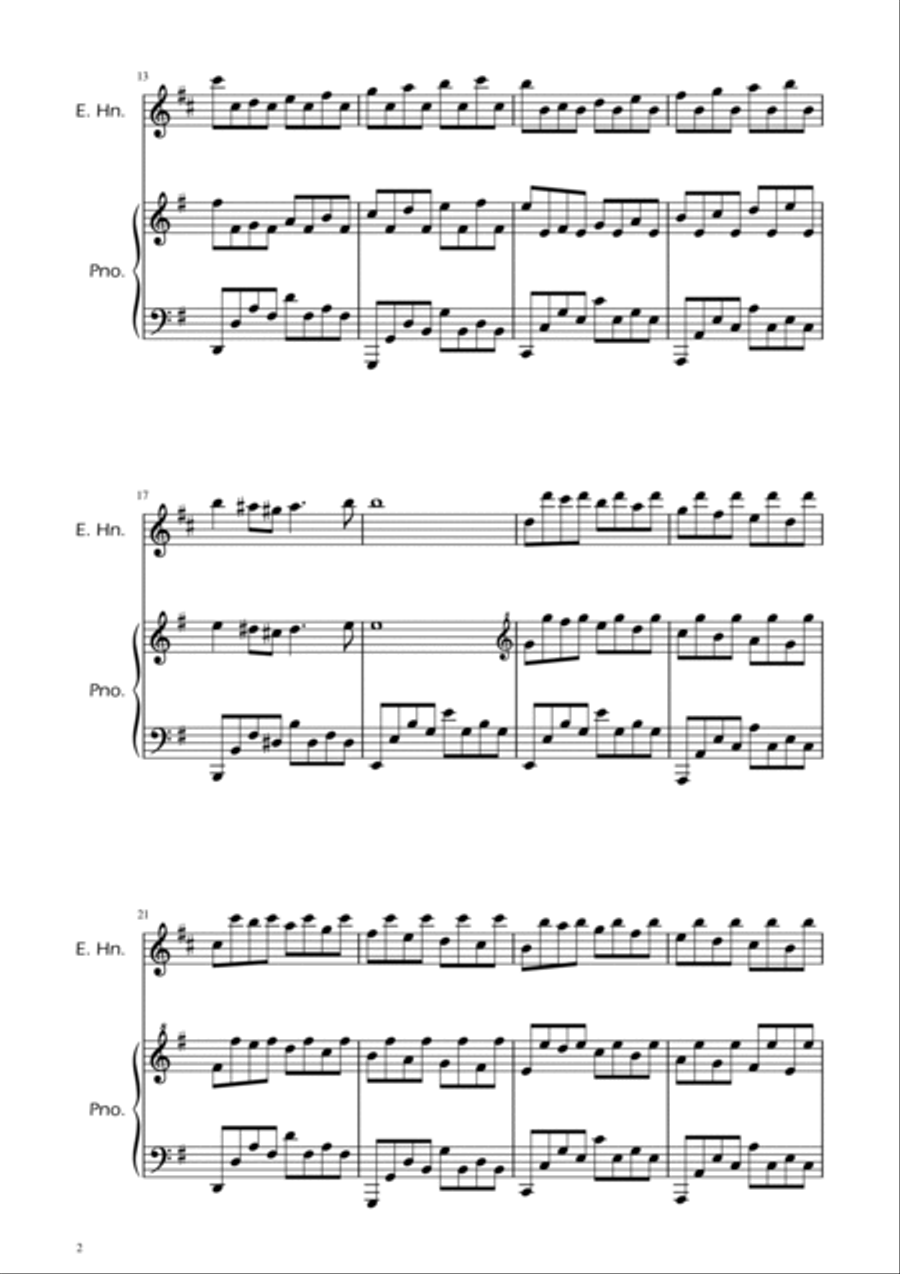 Passacaglia - Handel/Halvorsen - English Horn Solo w/ Piano Chamber Music scores gallery preview page 2